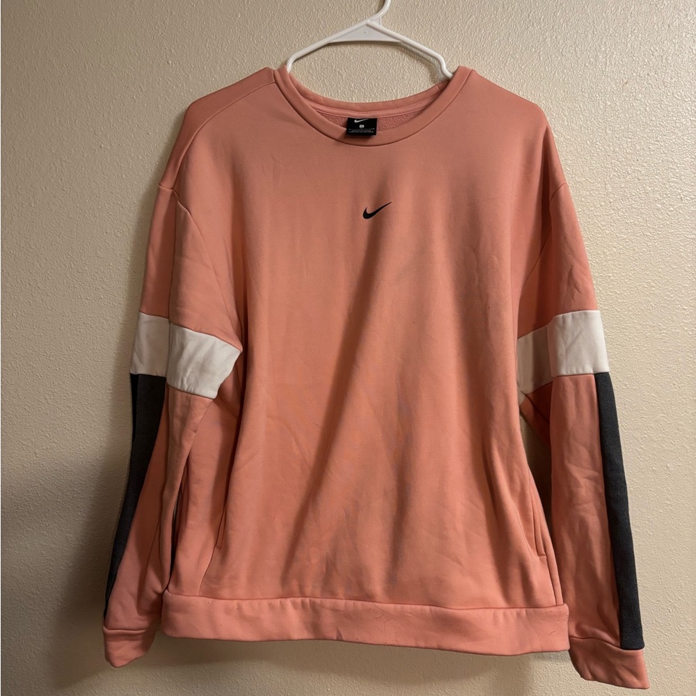 Nike Women’s Peach and Black Sweater